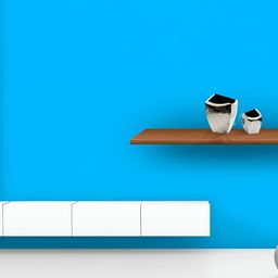 ArtzFolio Printed UV-Resistant Anti-Bacterial Blues & Cyans Family Deep Sky Blue Colour Peel & Stick Wallpaper-image-81