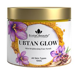 EcstaCBeauty Ubtan Glow Tan Removal & Exfoliating Skin Brightening Natural Face Scrub 50 g-29