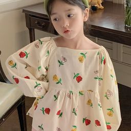 LULU & SKY Girls Floral Print Puff Peplum Top-picture-27