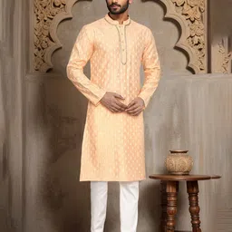 Arihant Rai Sinha Men Ethnic Motifs Embroidered Thread Work Kurta-picture-37