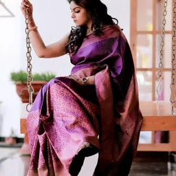 Marziyaa Ethnic Woven Design Zari Silk Cotton Banarasi Saree-picture-18