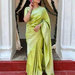 Marziyaa Ethnic Woven Design Zari Silk Cotton Banarasi Saree-picture-10