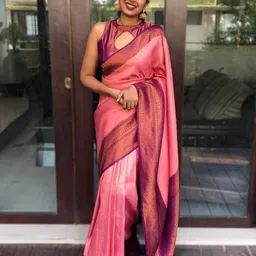 Marziyaa Zari Silk Cotton Banarasi Saree-picture-17