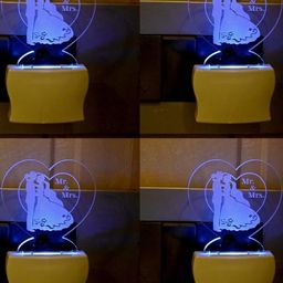 SOMIL Green & Blue Set Of 4 Printed Glass Heart Shaped Wall Lamp-image-20