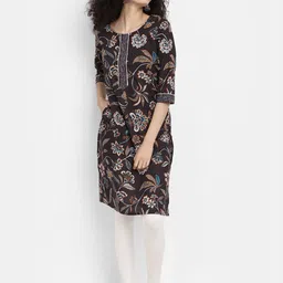 V-Mart Floral Printed Cotton Kurta-image-90