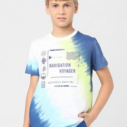 Jack & Jones Junior Boys Typography Printed Round Neck Cotton T-shirt-image-24
