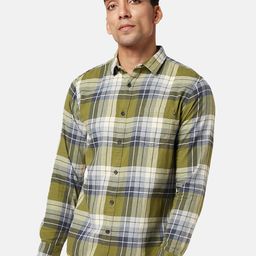 Urban Ranger by pantaloons Tartan Checks Cotton Slim Fit Casual Shirt-image-46