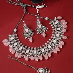 Sukkhi Rhodium Plated & AD Studded Jewellery Set-10