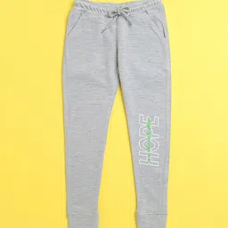 NUSYL Kids Grey Printed Joggers-21