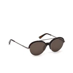 WEB EYEWEAR Men Oval Sunglasses WE0226 51 55J-Yellow-image-88