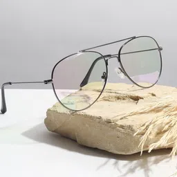 CRIBA Unisex Aviator Sunglasses With UV Protected Lens CR_AVI-IMP_BLK-12
