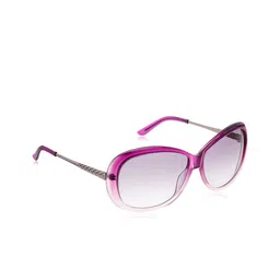 Titan Unisex Grey Lens & Pink Oversized Sunglasses with UV Protected Lens-50