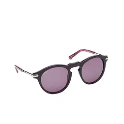 Titan Unisex Purple Lens & Purple Round Sunglasses with UV Protected Lens-18
