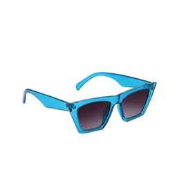 SCAGLIA Unisex Black Lens & Blue Cateye Sunglasses with UV Protected Lens-image-16