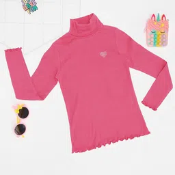Pantaloons Junior Girls High Neck Pullover Sweatshirt-picture-41