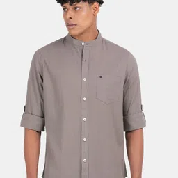 Blu MNKY Men Smart Slim Fit Casual Shirt-image-79