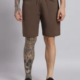 NATURE CRAFT Men Mid-Rise Cotton Cargo Shorts-picture-24