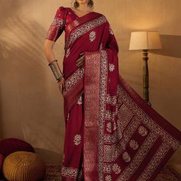 Mitera Bagh Silk Blend Sungudi Saree-picture-32