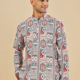Vestirio Men Ethnic Motifs Printed Block Print Kurta-picture-6