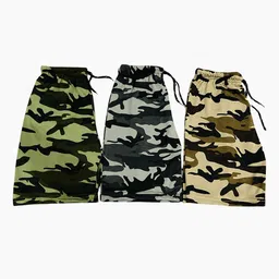 Mank D Unisex Kids Camouflage Printed Shorts image 2