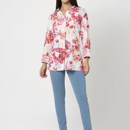 R&B Floral Cotton Shirt Style Top-picture-22