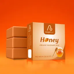 Naqshbu Honey Premium Quality Organic Soap For Anti-Ageing- 100 g-image-0