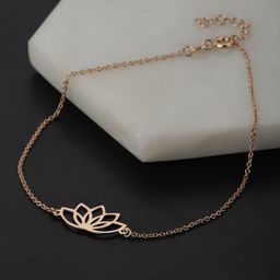VANBELLE 925 Sterling Silver Rose Gold-Plated Anklet-44