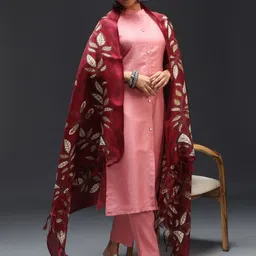 VredeVogel Regular Kurta With Trousers & Dupatta-2