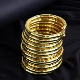 PANASH Set Of 12 Gold-Plated Bangles-18
