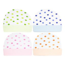 BAESD Infants Pack Of 4 Polka Dot Printed Cotton Beanie-image-72