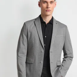 Arrow Men Slim-Fit Notched Lapel Long Sleeves Single Breasted Blazer-47