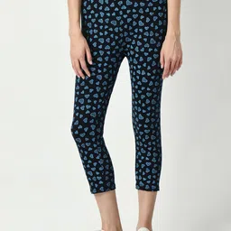 BAESD Conversational Printed Slim Fit Mid-Rise Cotton Capris-image-54