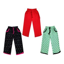 IndiWeaves Girls Pack of 3 Mid-Rise Cotton Printed Capris-image-93