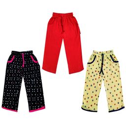 IndiWeaves Girls Pack of 3 Mid-Rise Cotton Printed Capris-image-96