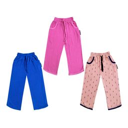 IndiWeaves Girls Pack of 3 Mid-Rise Cotton Printed Capris-image-33