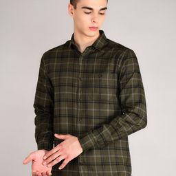 TIM PARIS Men Checked Standard Cotton Casual Shirt-image-74