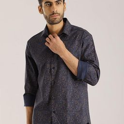 Indian Terrain Chiseled Slim Fit Ethnic Motifs Printed Pure Cotton Casual Shirt-image-41