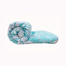 Supreme Home Collective Blue & Lavender Floral Cotton AC Room 300 GSM Double Bed Comforter-image-73