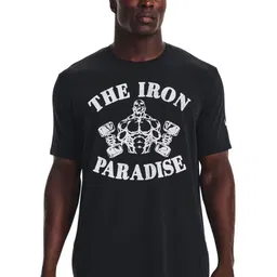 UNDER ARMOUR Project Rock IPBC Typographic Printed Short Sleeves Relaxed Fit T-Shirt-image-64