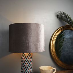 Grated Ginger Silver-Toned Solid Phantom Bedside Lamp-30