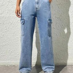 Kotty Women Blue Jean Straight Fit High-Rise Light Fade Clean Look Stretchable Jeans-picture-46