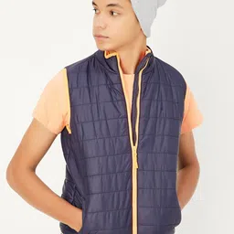 max Boys Mock Collar Sleeveless Padded Jacket-picture-24