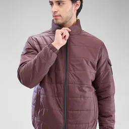 SPYKAR Men Solid Regular Fit Padded Jacket-0