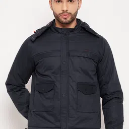 Adobe Men Navy Blue Lightweight Padded Jacket-picture-13