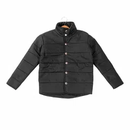 Leather Retail Boys Black Lightweight Padded Jacket-58