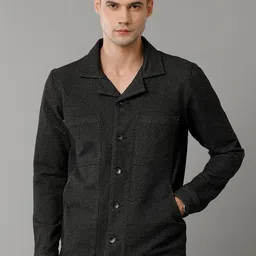 Voi Jeans Self Design Spread Collar Tailored Jacket-picture-2