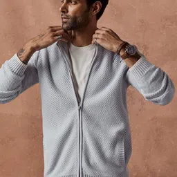 Andamen Self Design Front-Open Sweatshirt-picture-2