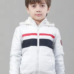 HOUSE OF VEDAS Boys Lightweight Striped Hooded Padded Jacket-image-21