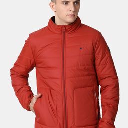 t-base Men Rust Lightweight Puffer Jacket-image-3