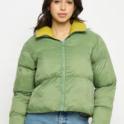Duke Mock Collar Reversible Puffer Jacket-14
